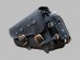 Black Leather Swingarm Single Side Pannier Saddle Bag for Harley Davidson Sportster
